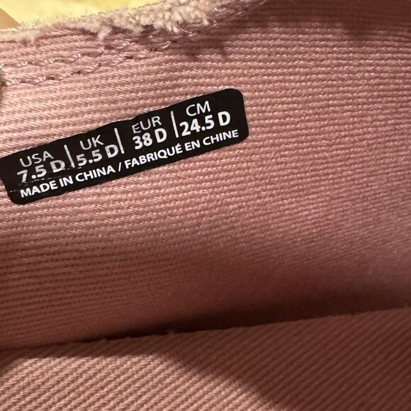 Spenco Orthotic Canvas Slip-on Shoes Santa Maria Pink Floral Size 7.5D Wide NEW - Picture 12 of 14